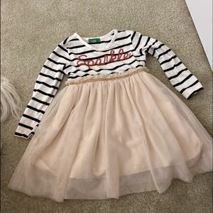 “Sparkle” stripe dress